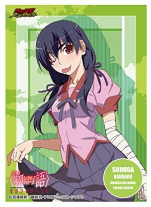 Suruga Kanbaru Bakemonogatari Mat Series Anime Yuri Girl Character Card Game Sleeves Collection Monogatari Second Season