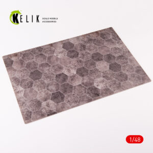 Soviet hexagonal plates 1930-1960 (Runways up to 1000 m, Taxiways, parkings - 1) - Acrylic 3 mm (410 x 270 mm) (410 g)