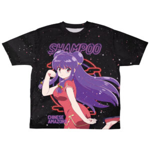 Ranma 1 / 2: Shampoo Double-Sided Full Graphic T-Shirt Neon Sign Ver. / Xl