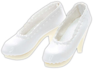 Enamel High Heels White