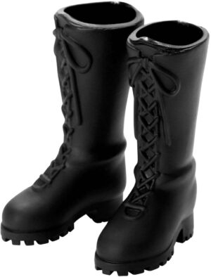 Lace-Up Boots (Approximately 32mm Length Soft Vinyl) Black