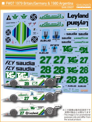 FW07 1979 Britain/Germany & 1980 Argentina