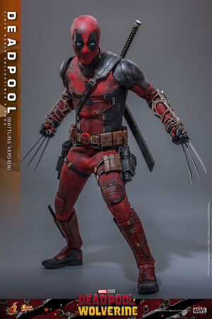 Movie Masterpiece - Scale Fully Poseable Figure: Deadpool & Wolverine - Deadpool (Battling Version)